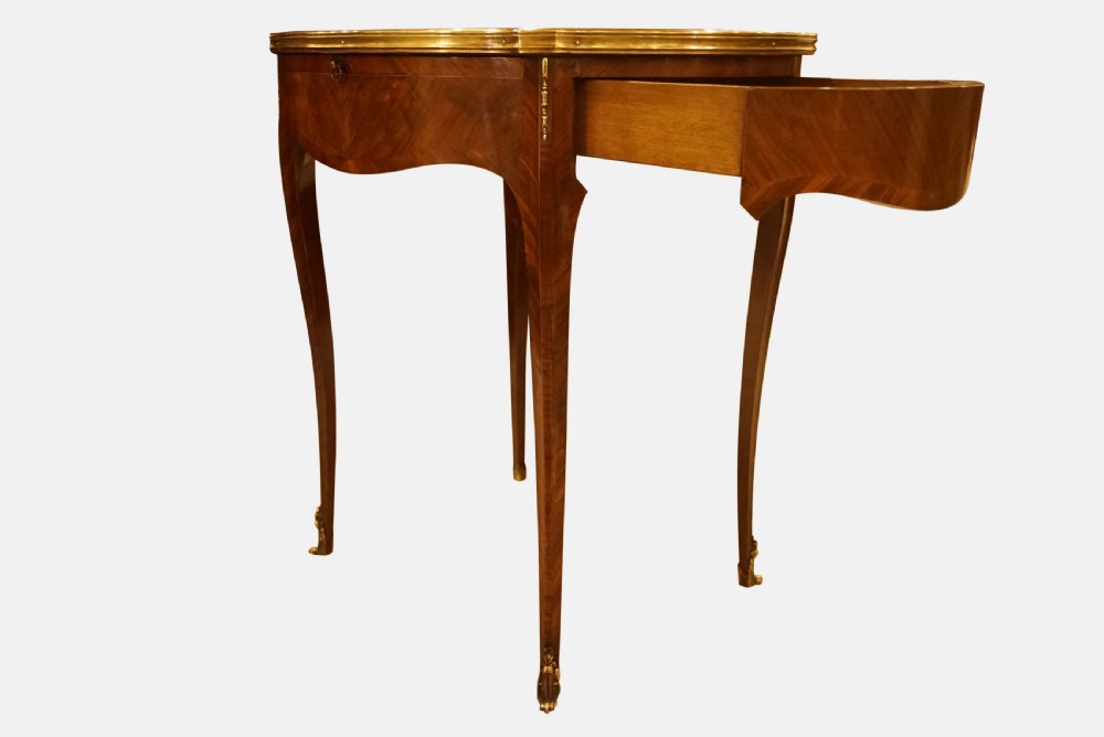 19thC French Kingwood Table View V