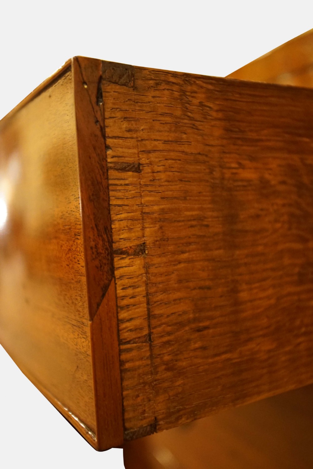 Geo III Mahogany Bow Front Chest of Drawers View V
