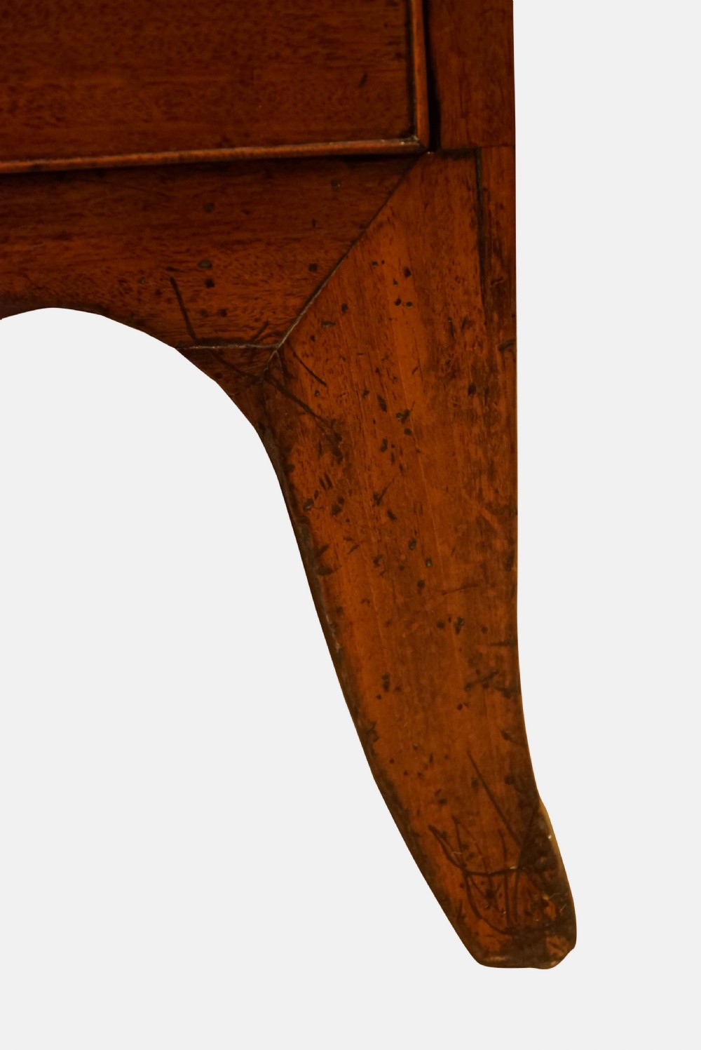 Geo III Mahogany Bow Front Chest of Drawers View VI