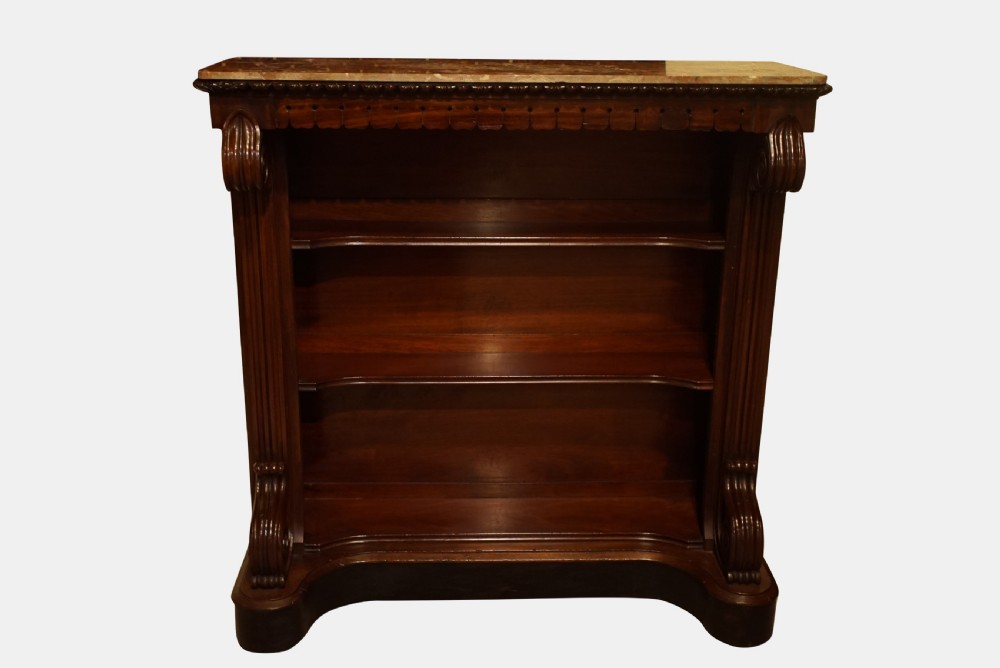 William IV Mahogany Open Bookcase