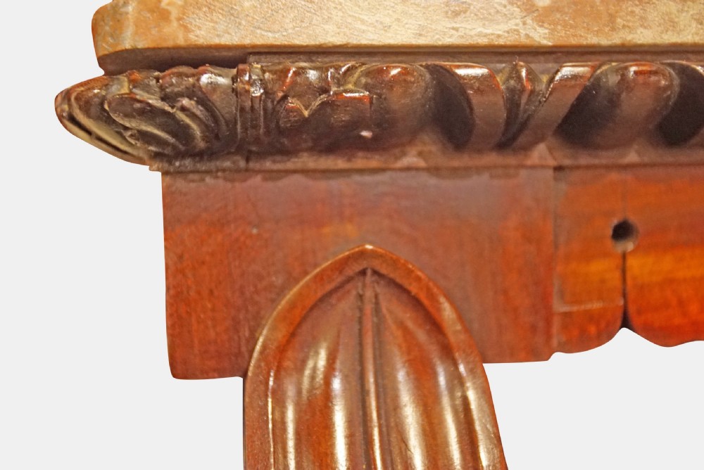 William IV Mahogany Open Bookcase View IV