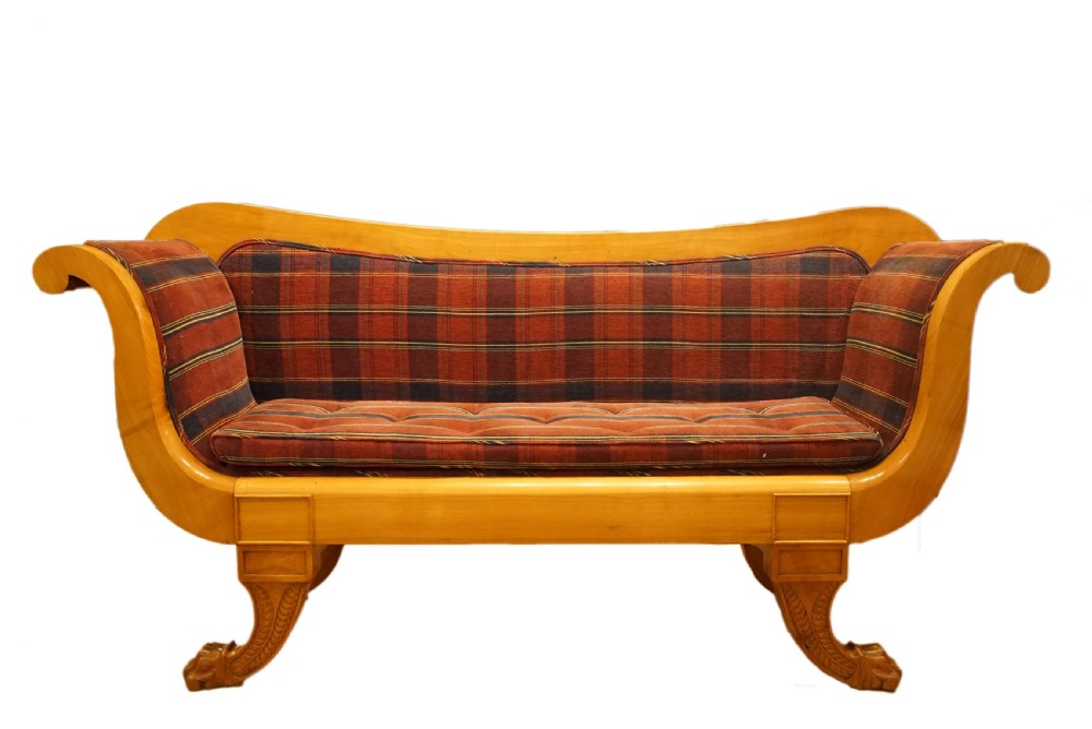 William IV Satin Walnut Sofa