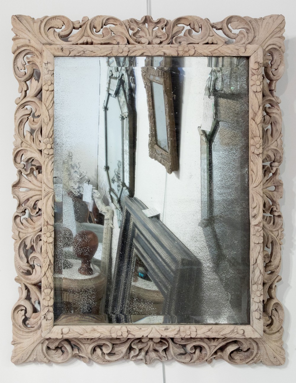 Antique Oak Mirror