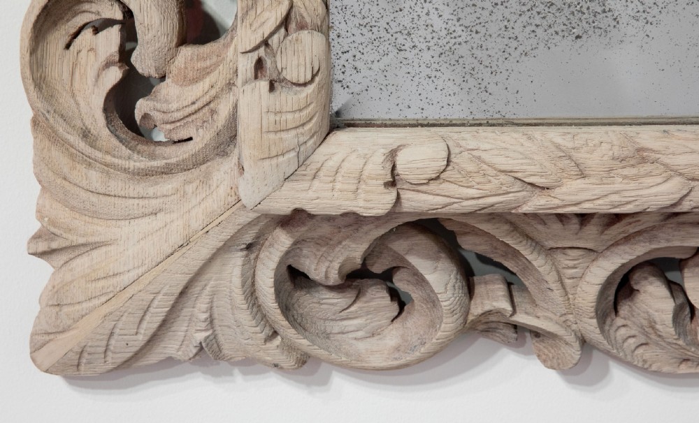 Antique Oak Mirror View VI