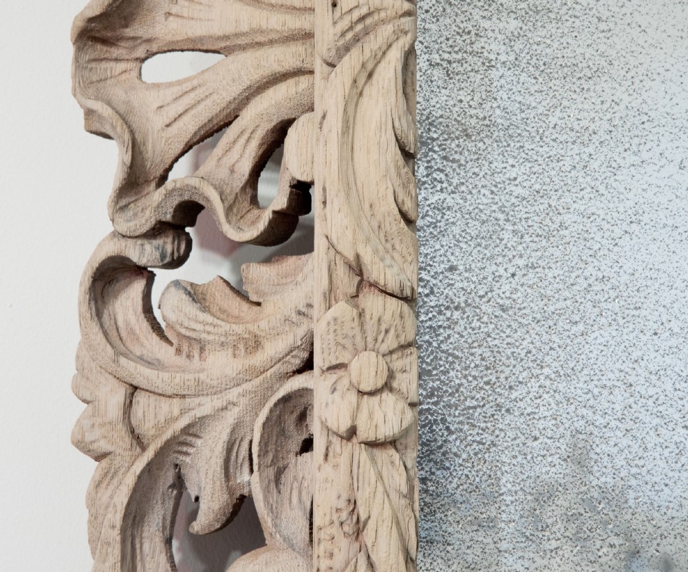 Antique Oak Mirror View VII