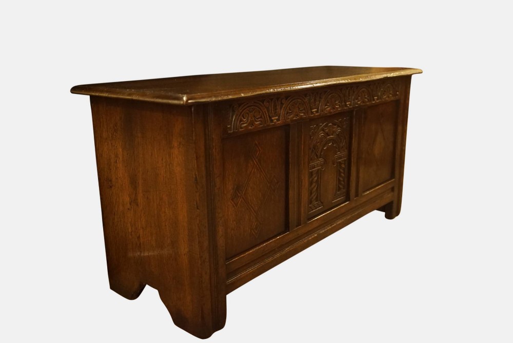 Ipswich Carved Oak Coffer