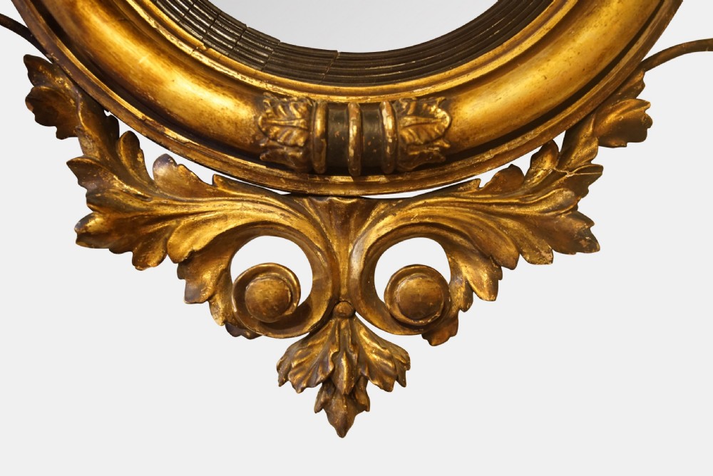Regency Period Convex Gilt Mirror View II