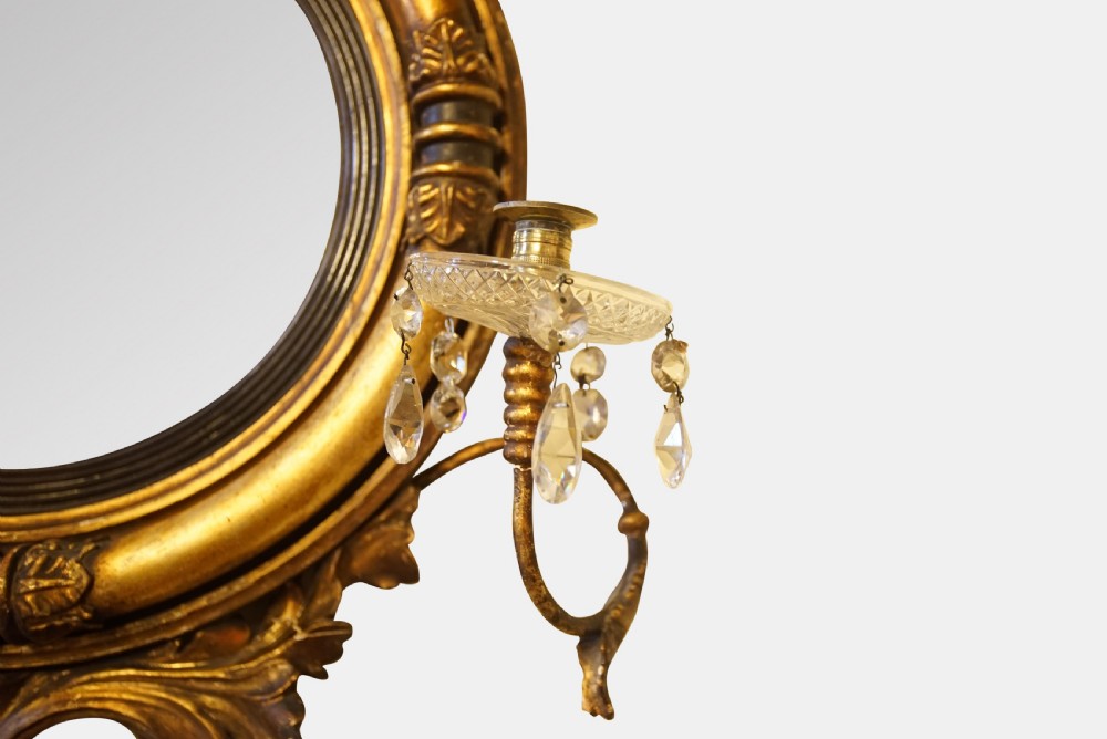 Regency Period Convex Gilt Mirror View III