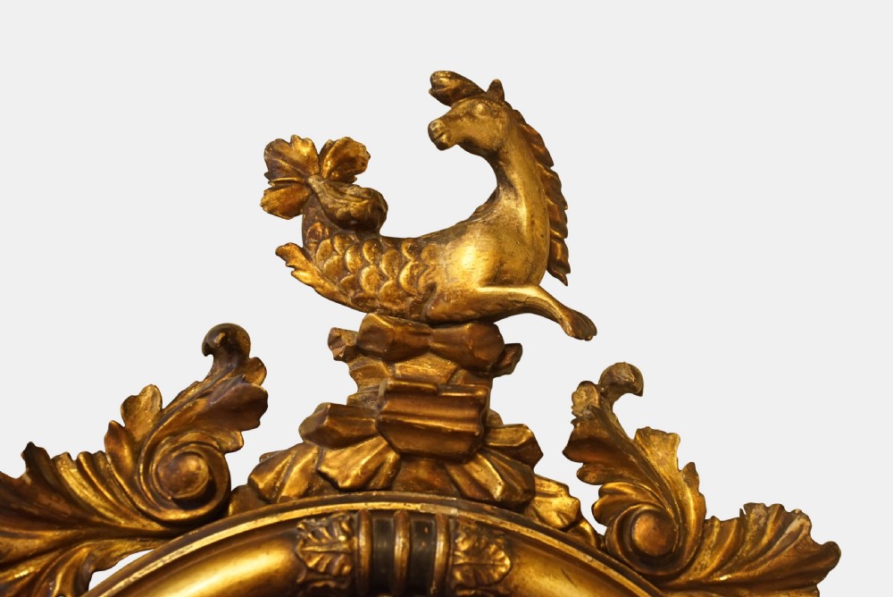Regency Period Convex Gilt Mirror View IV