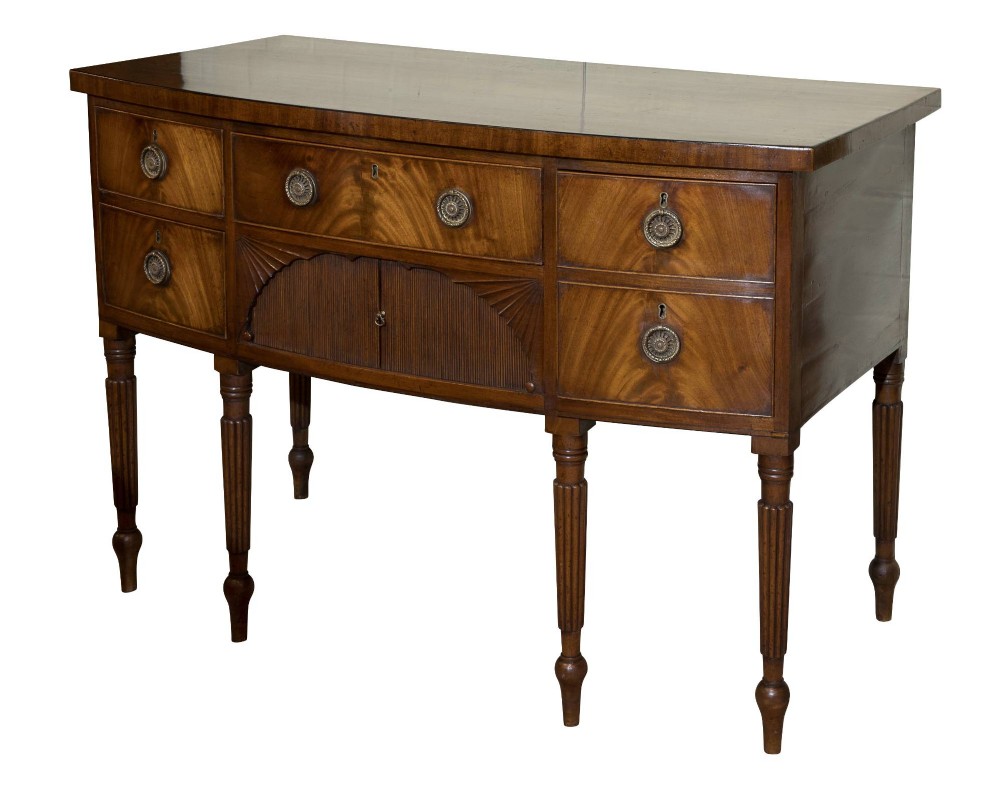 Regency Mahogany Bow-Fronted Sideboard