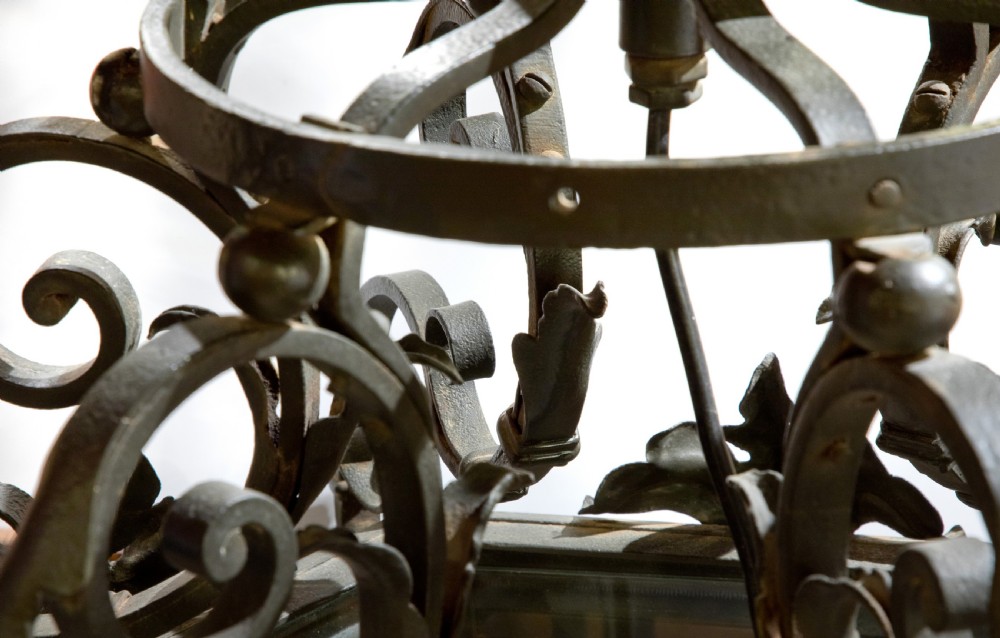 Wrought Iron Hall Lantern View VI