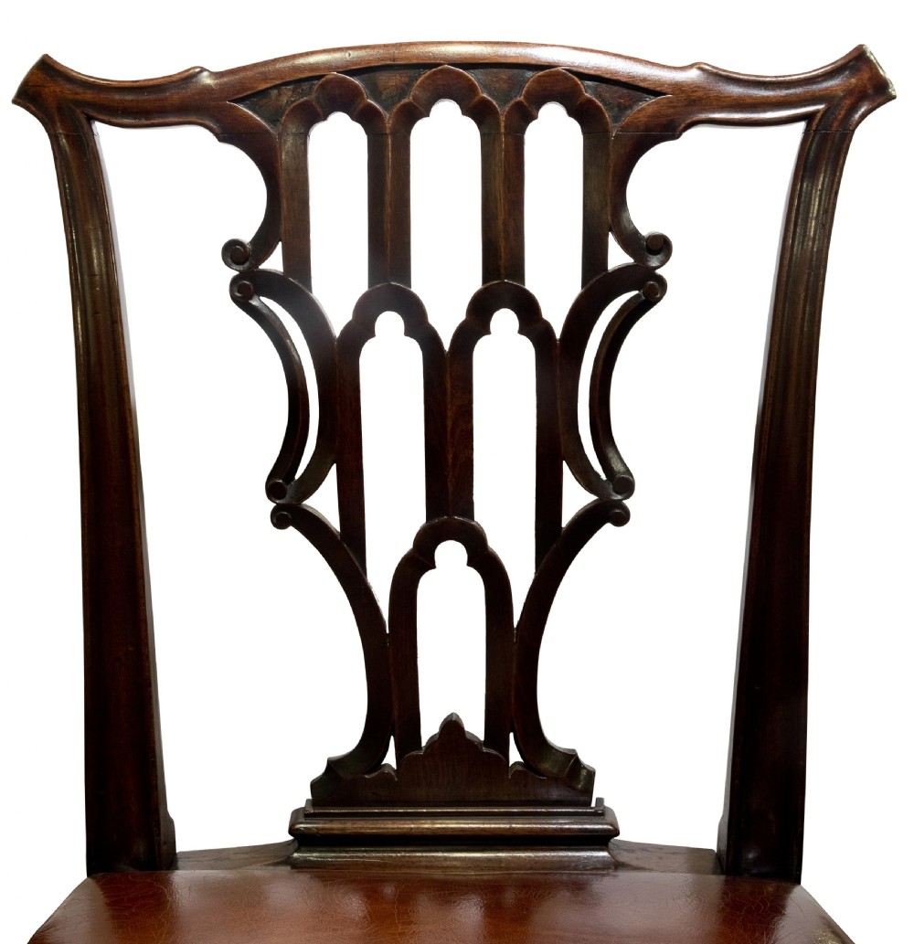 Geo II Pair of Mahogany Side Chairs View IV