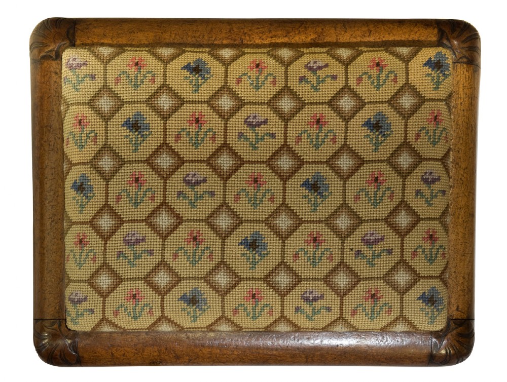 Walnut Footstool C1870 View II