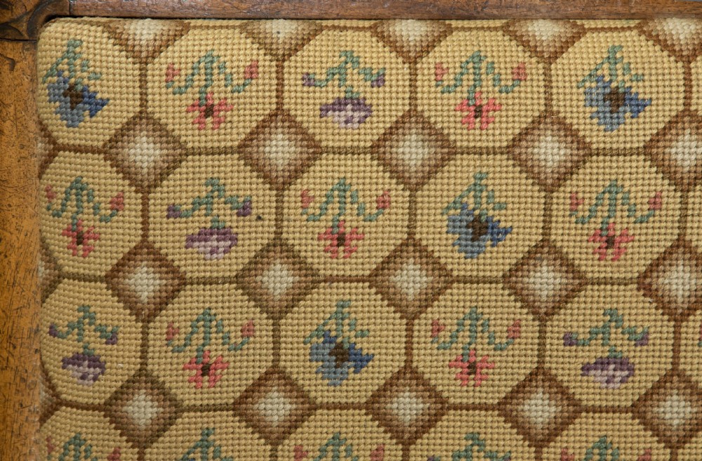 Walnut Footstool C1870 View IV