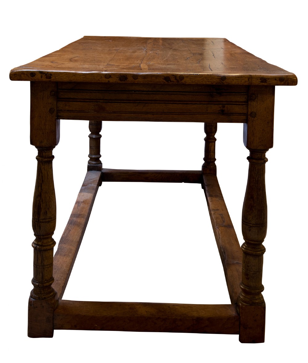Oak Refrectory Table C1700 View IV