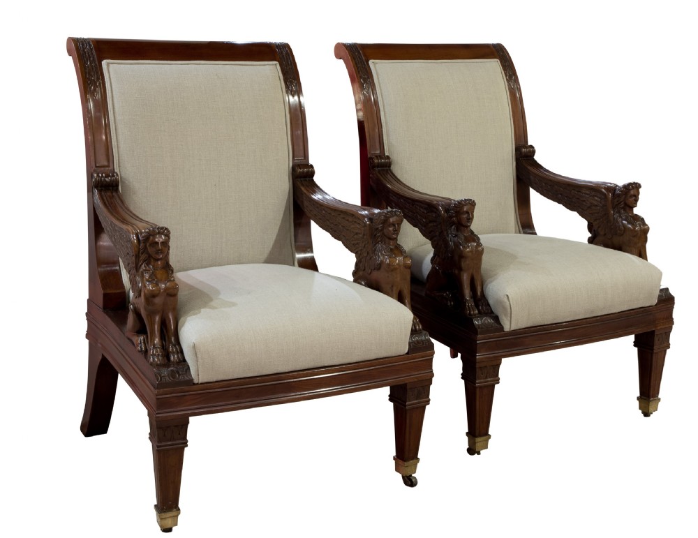 A Pair of 19thC Library Chairs