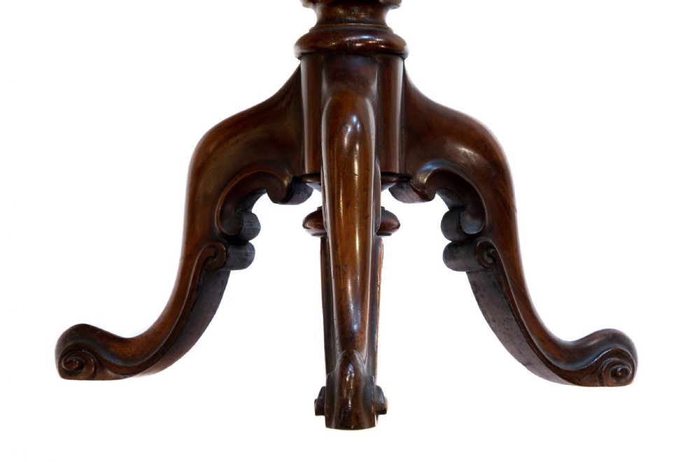 Walnut & Marquetry Wine Table C1860 View IV