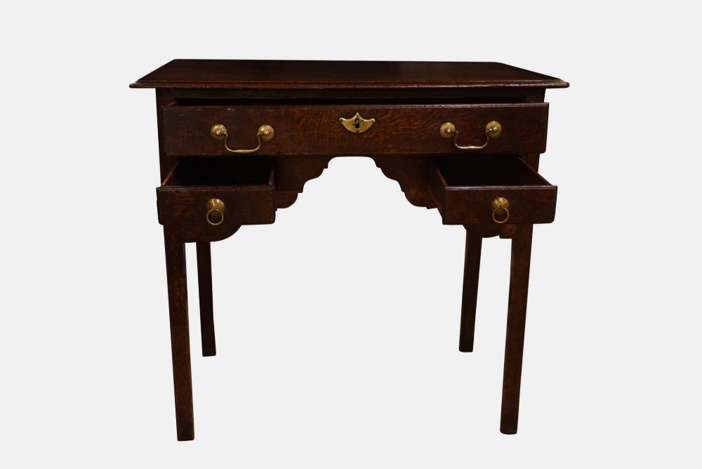 George II Oak Lowboy