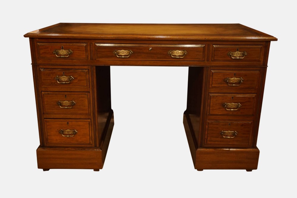 Mahogany Pedestal Desk
