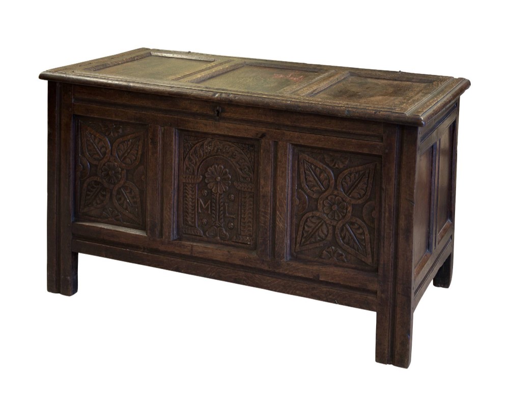 A Charles II Oak Coffer
