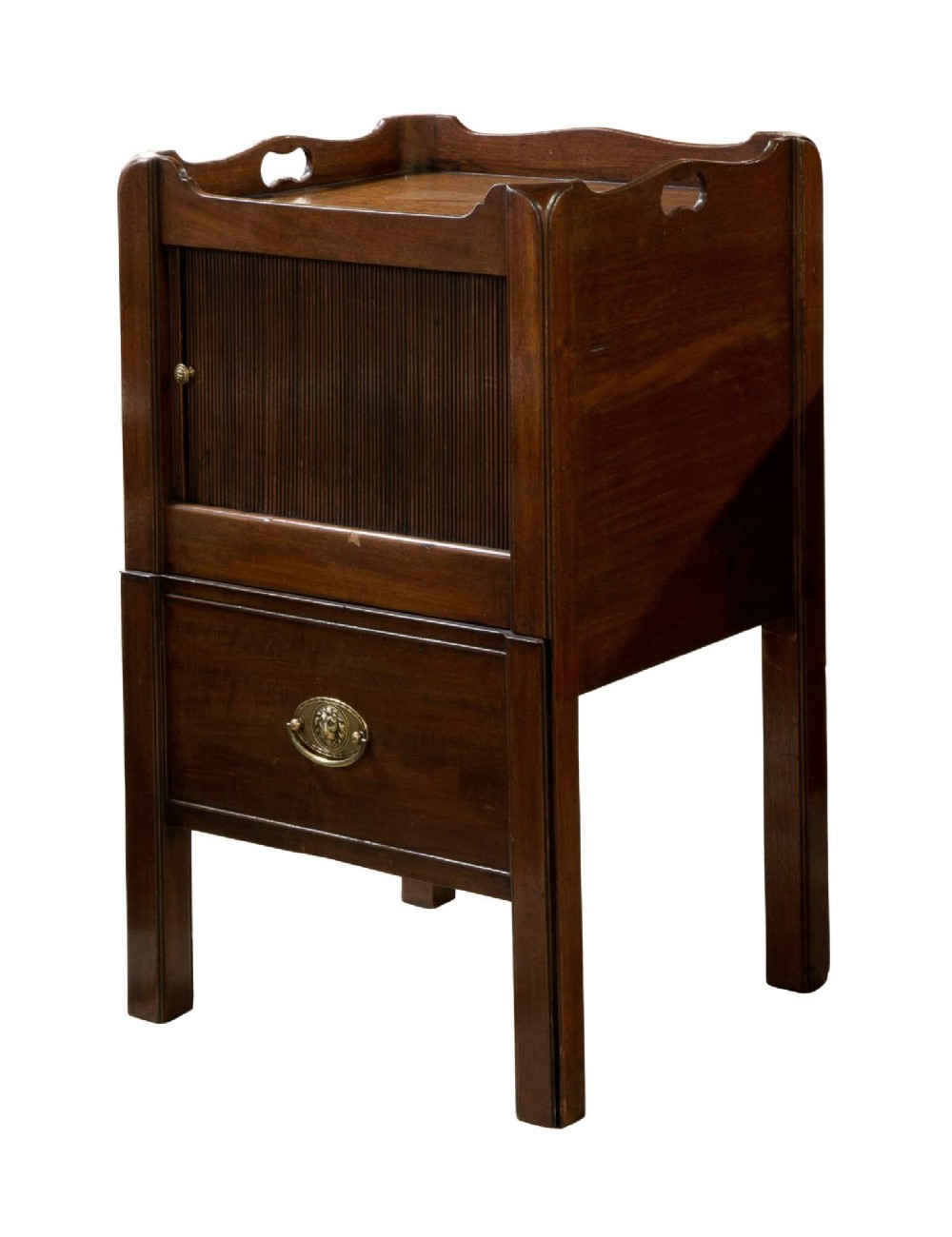 Mahogany Tambour Fronted Commode