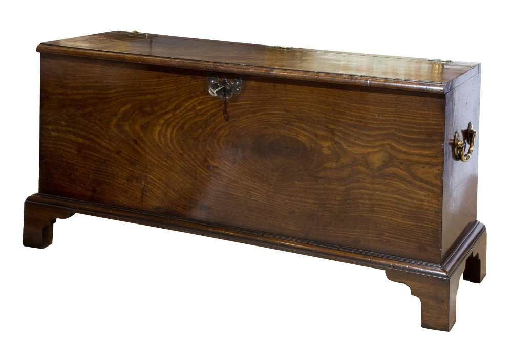 Mahogany Muniment or Deed Chest- Stamped 1844