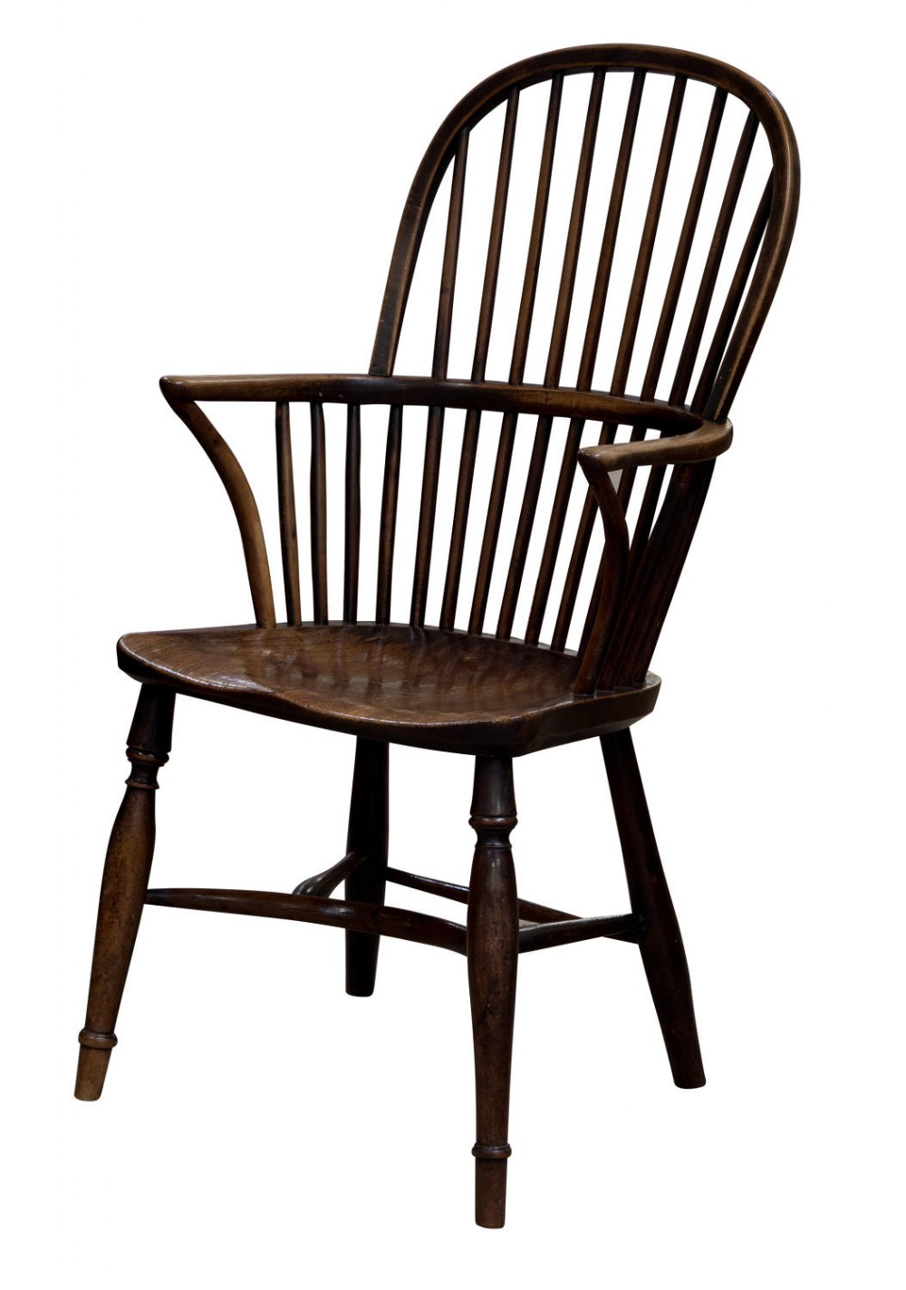 An Ash and Elm Hoopstick back windsor chair