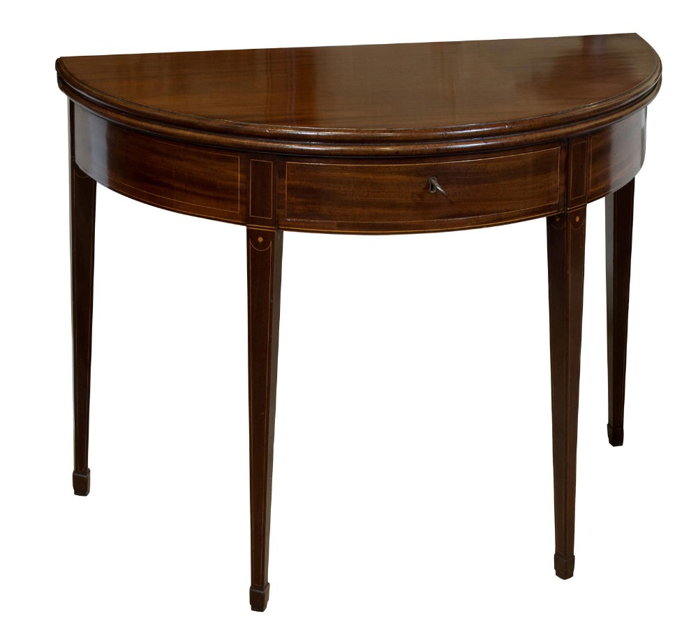 18th Mahogany demi-lume tea table