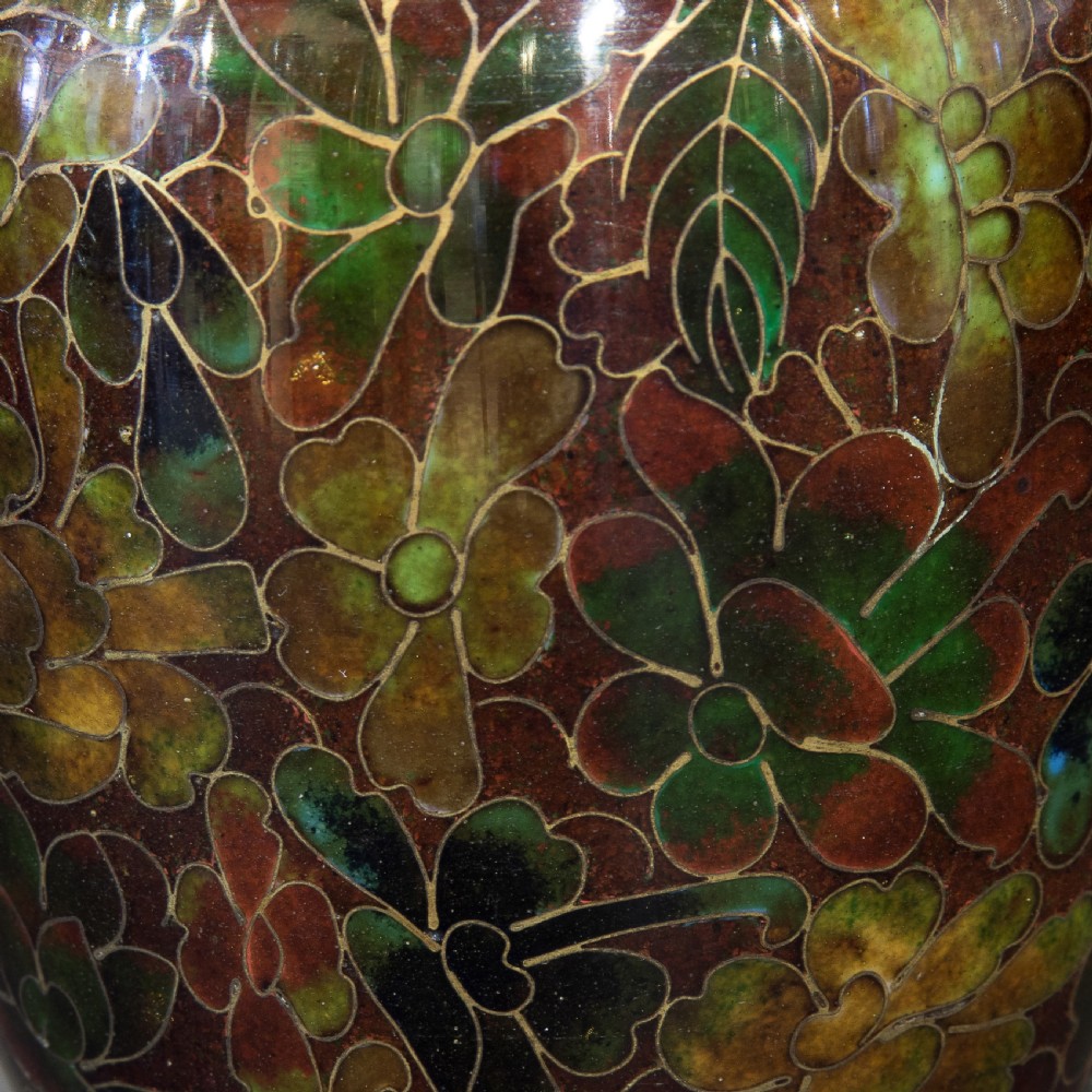 Pair of Cloisonne vases View V