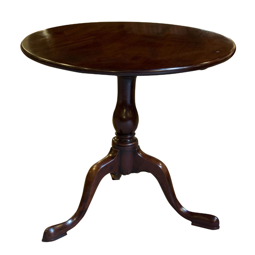 Georgian cuban mahogany tripod table c1780