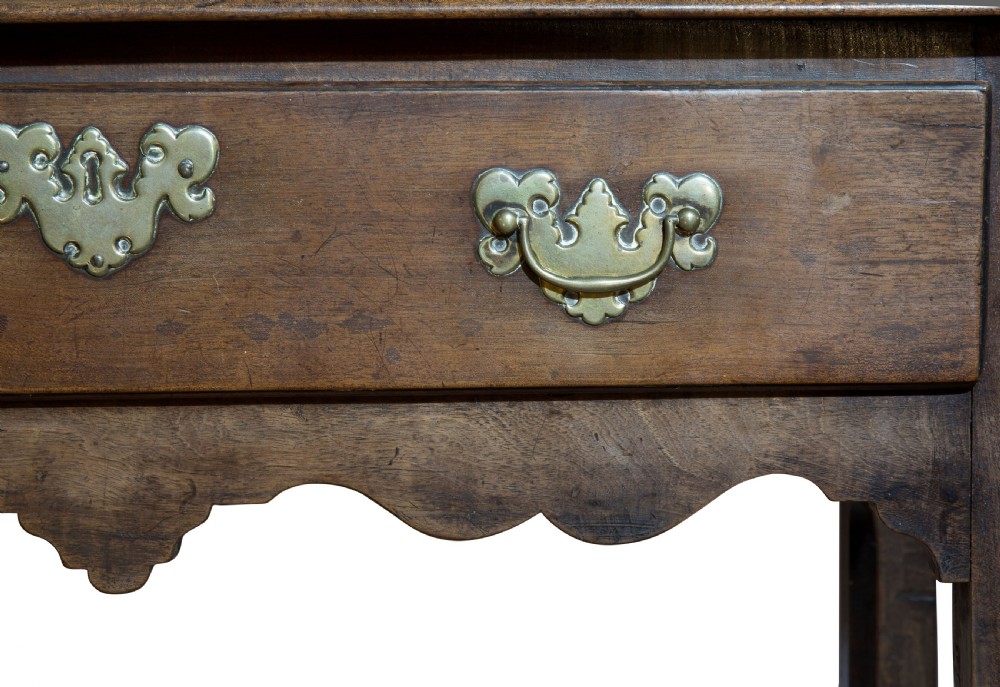 George II cuban mahogany single drawer side table View V
