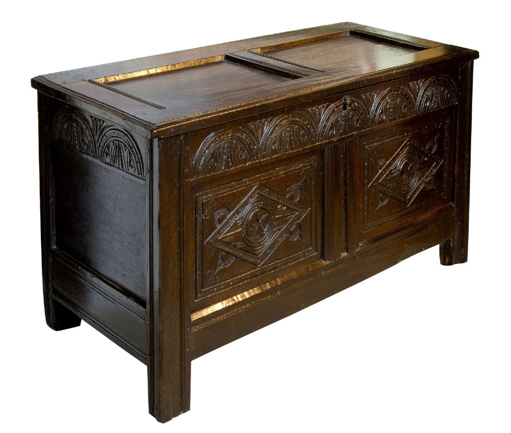 17thc oak coffer