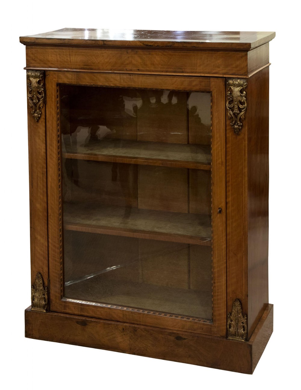 Ormolu mounted and tonbridgeware inlaid pier cabinet