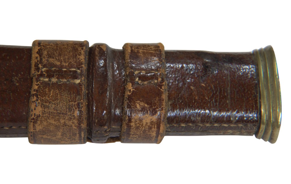 Royal Artillery officers sword in its leather field scabbard View XI