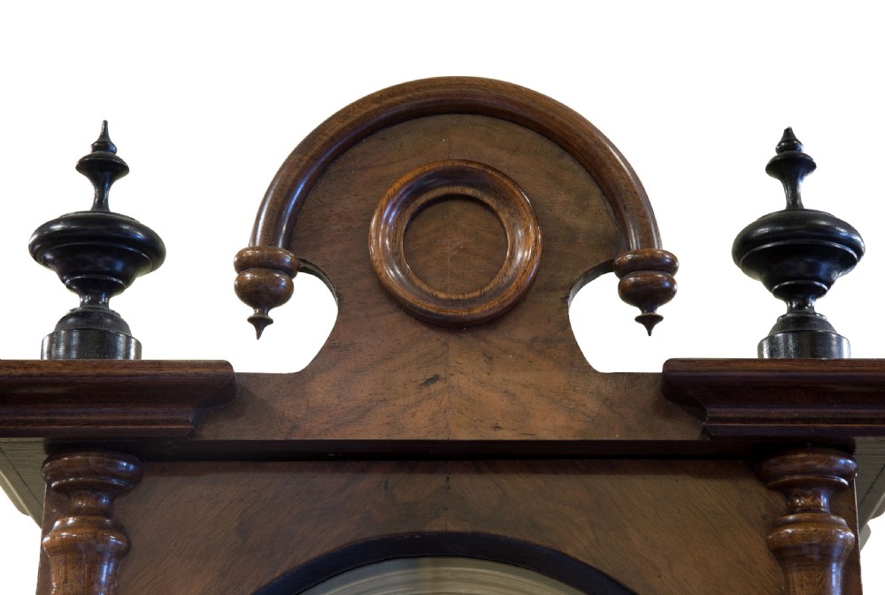 Single weight Vienna regulator timepiece by Lenzkirch View III