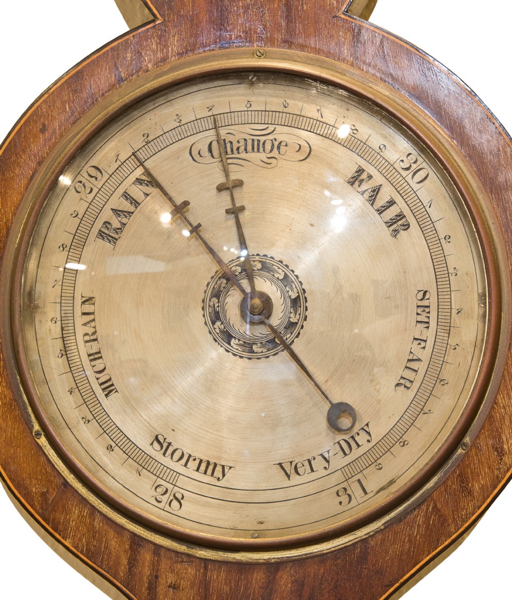 19thC mahogany barometer View IV