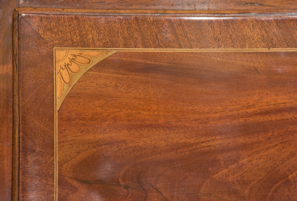 George III mahogany bureau View V