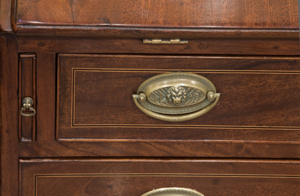 George III mahogany bureau View VII