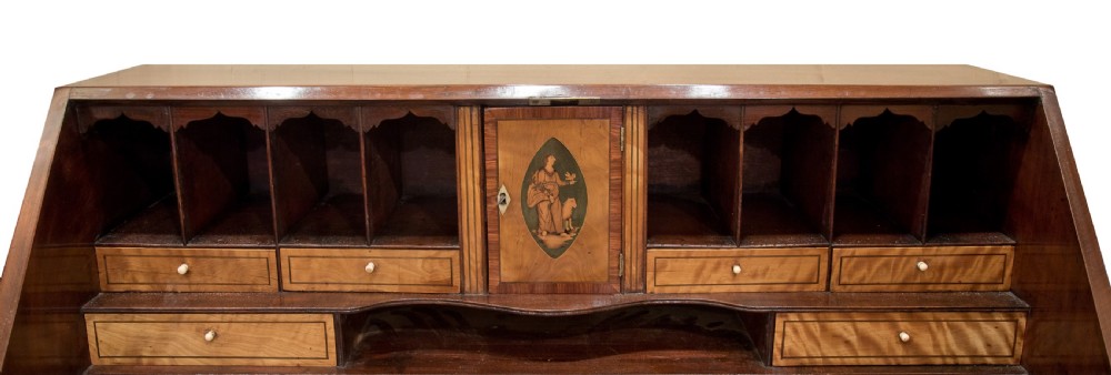 George III mahogany bureau View VIII