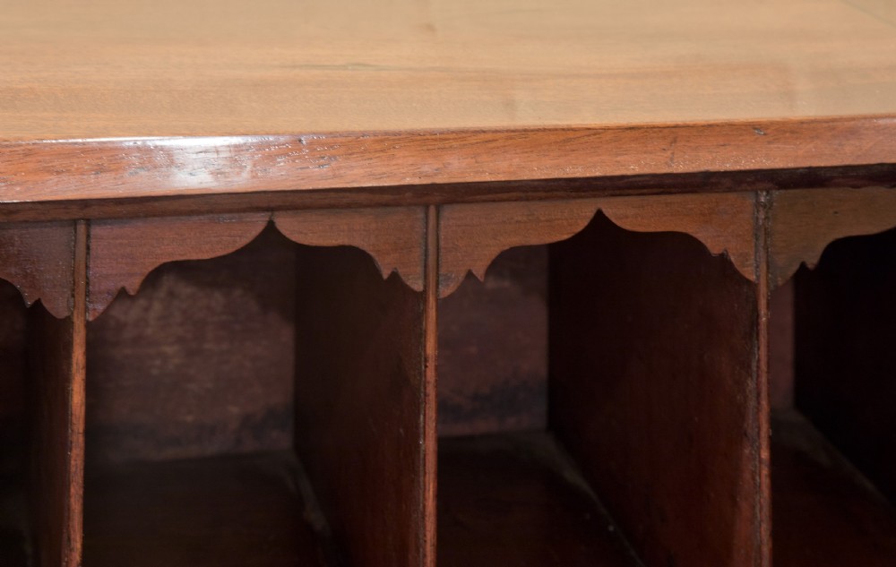 George III mahogany bureau View XII