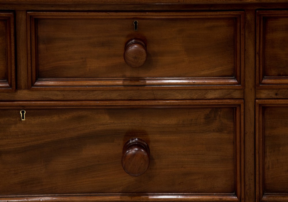 Rare 19thC double bank chest of drawers c1850 View VI
