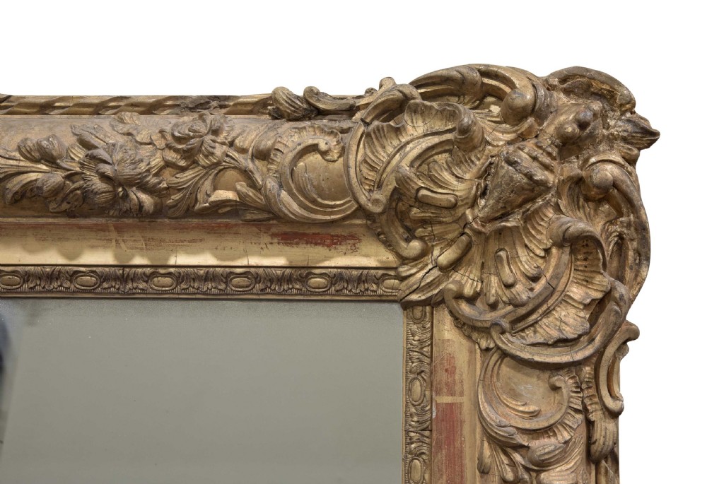 Decorative large gilt mirror c1820-35 View IV