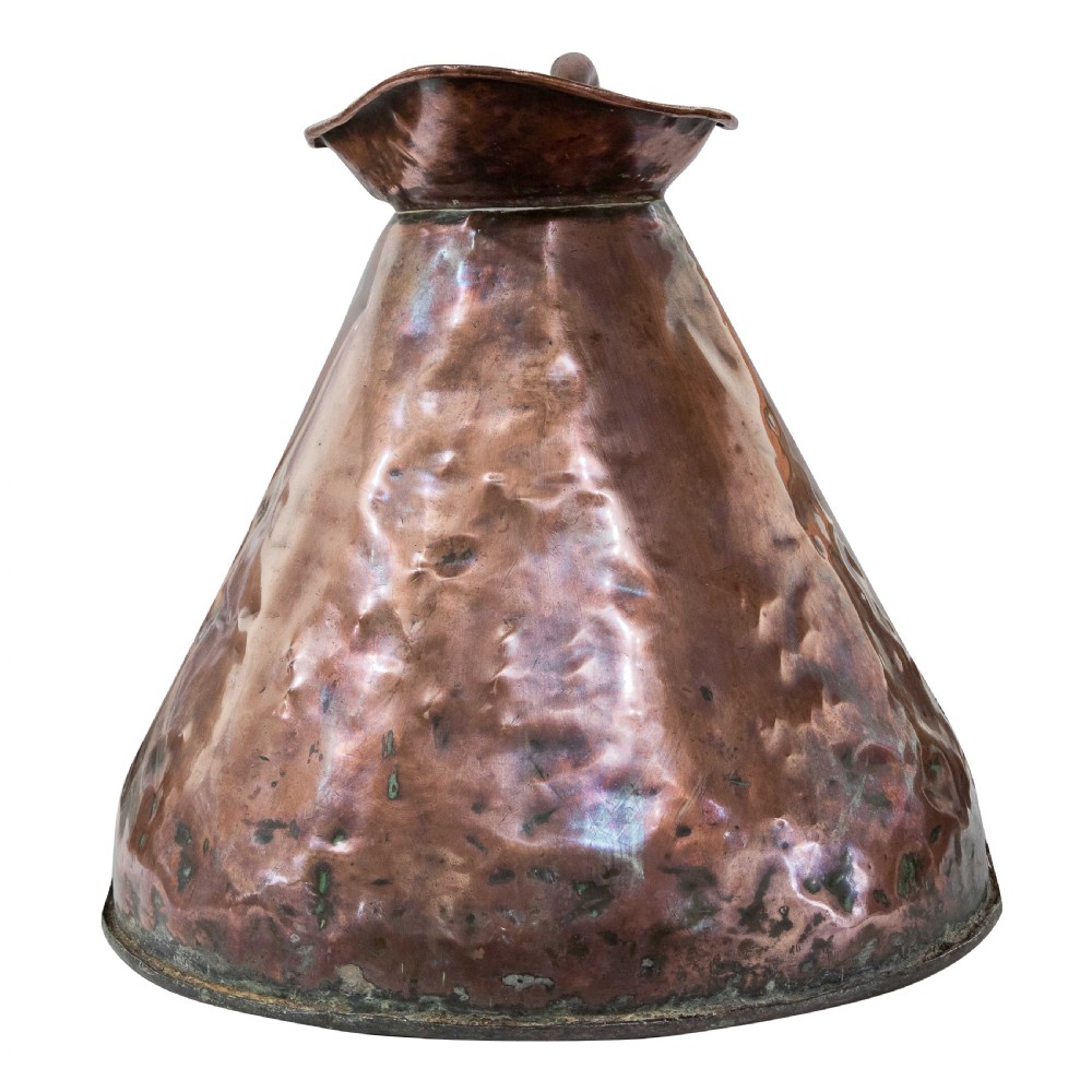 Heavy 19th Century Victorian copper 'Harvest' jug View II