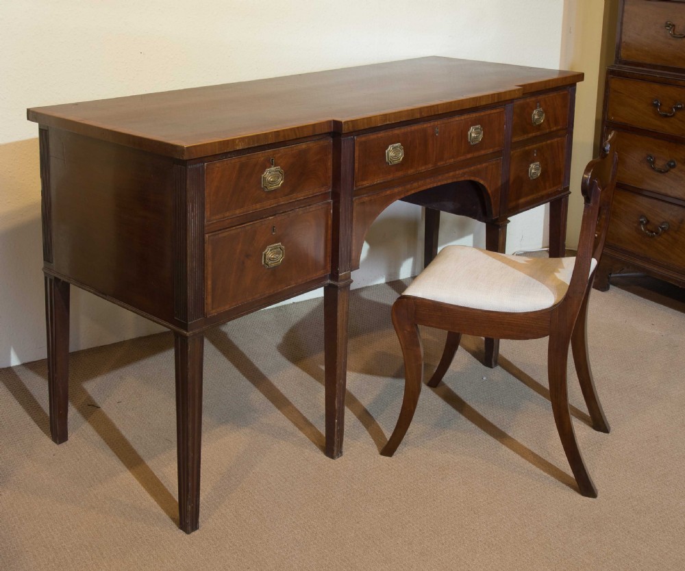 Regency mahogany inlaid sideboard View IX
