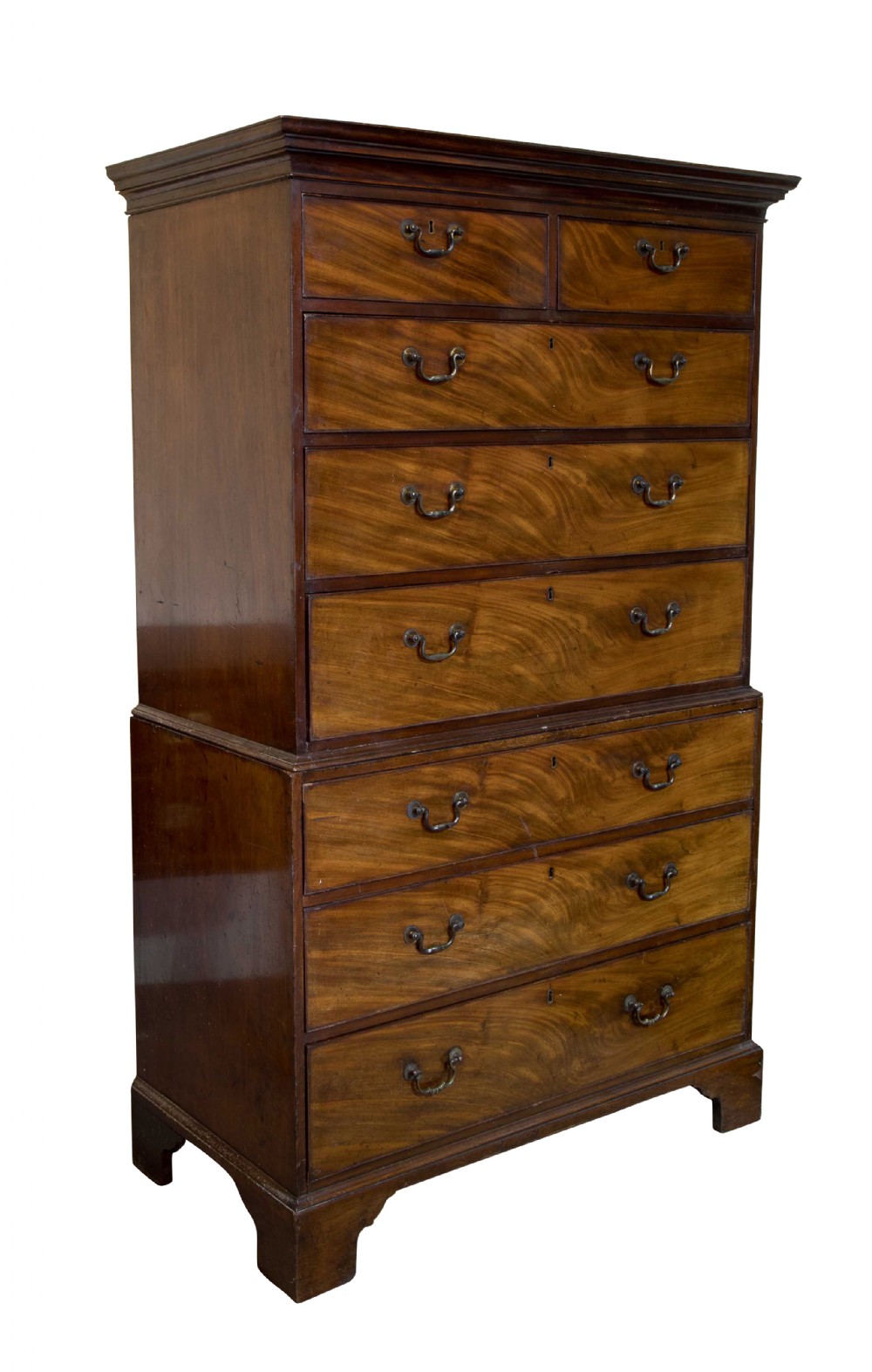 George III mahogany chest on chest