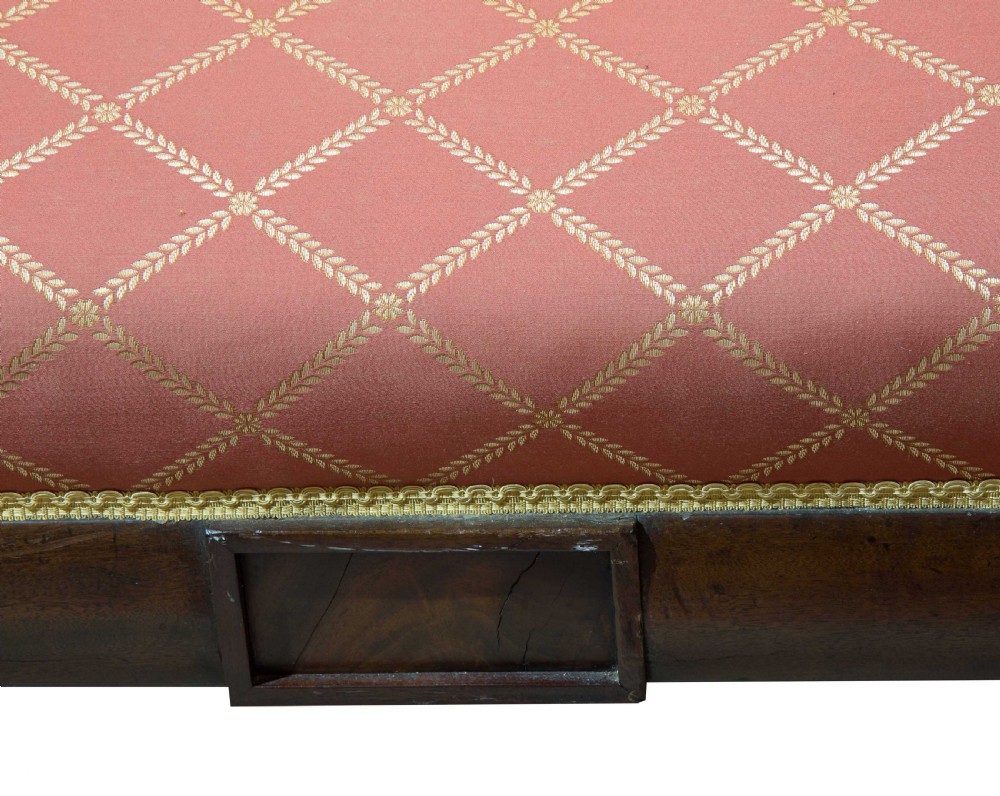 Regency mahogany settee with scrolled ends c1830 View VI
