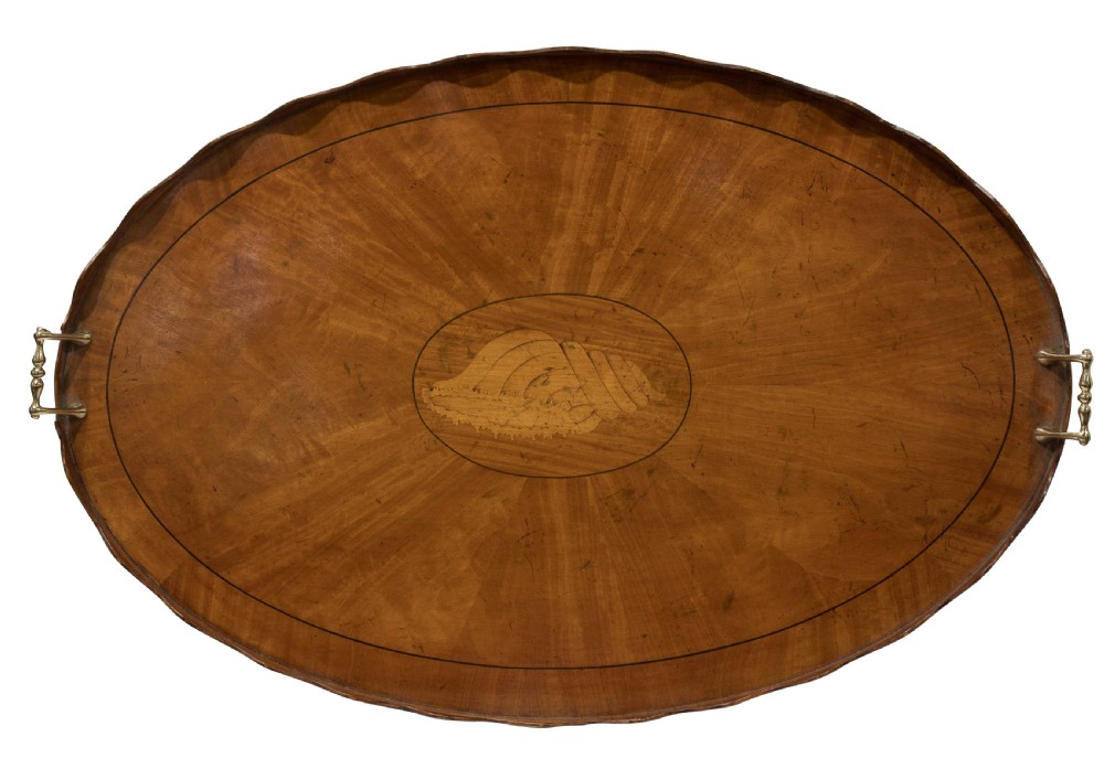 Georgian style satinwood tray View II