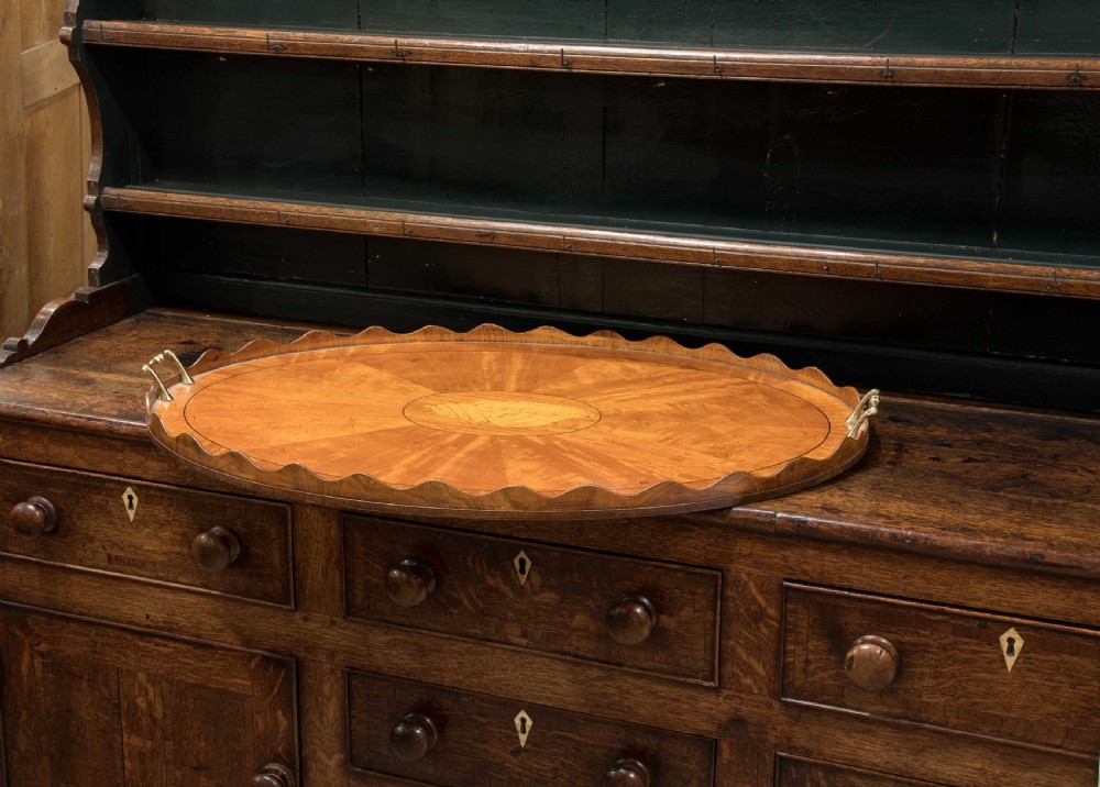 Georgian style satinwood tray View VI