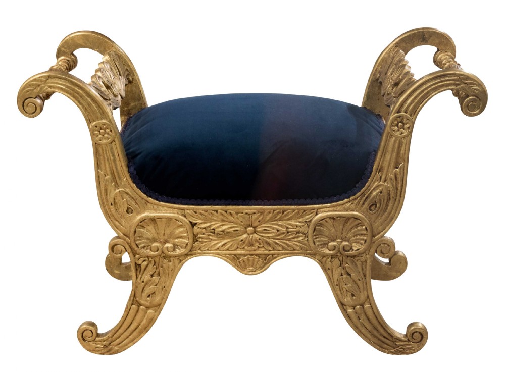 Pair of gilt window seats c1830-40 View II