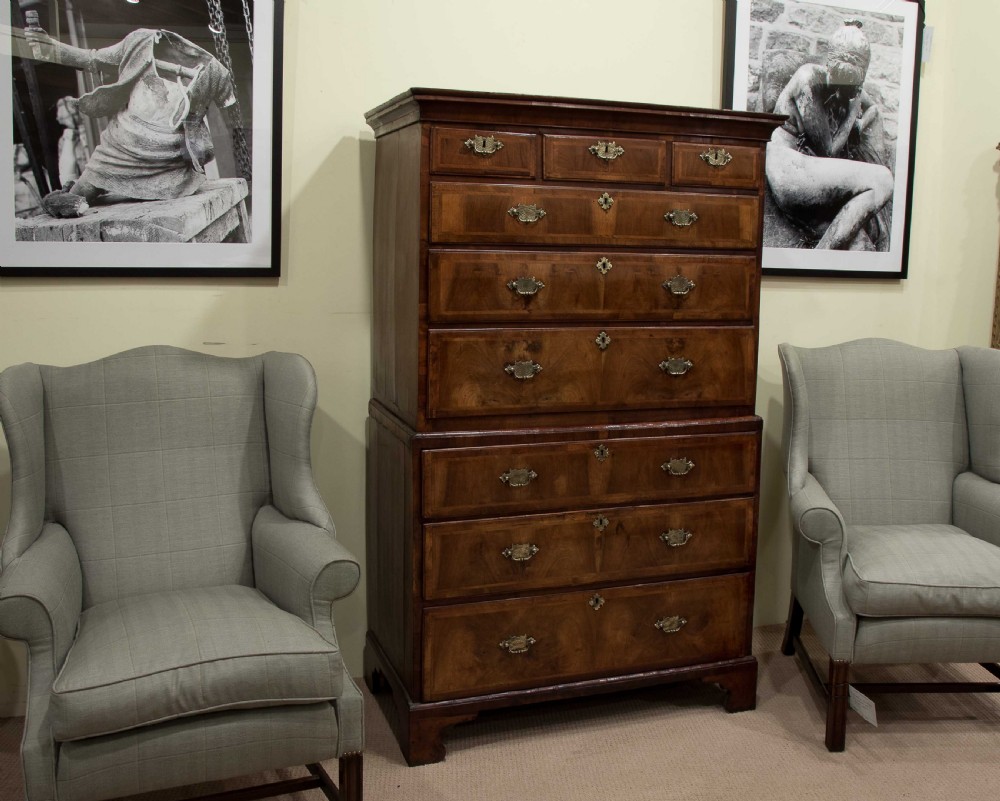 Early walnut chest on chest View VII